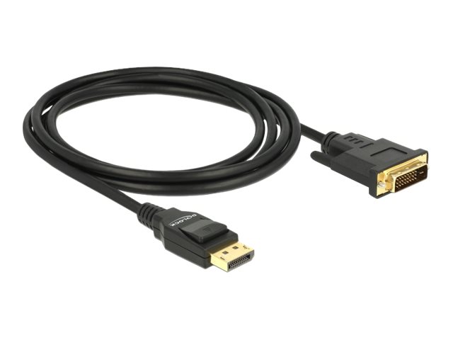 Image DeLOCK DisplayPort/DVI-D Kabel 4K 30 Hz 2,0 m schwarz