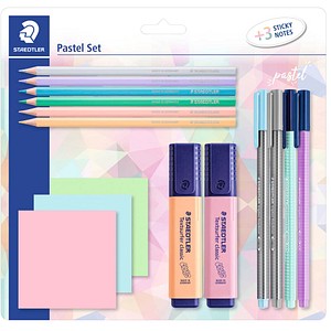 Image STAEDTLER Schreibset pastel, mit 3 Haftnotizblöcken