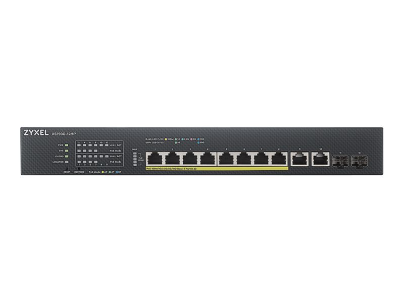 Image ZYXEL 8-port Multi-Gigabit Smart Managed PoE++ Switch 375Watt 802.3BT, 2 x 10Gb