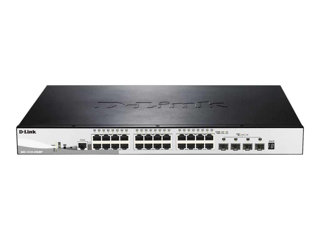Image D-LINK 28-Port Smart Managed PoE+ Gigabit Stack Switch 4x 10Gdlink|green 3.0, 2