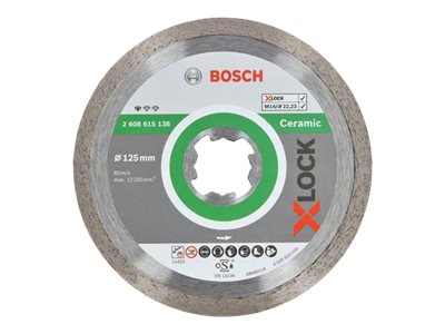 Image BOSCH Powertools X-LOCK DIA-Trennscheibe StCer.125mm | 2608615138