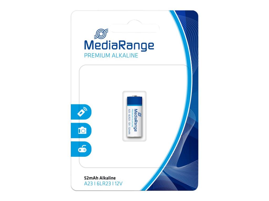 Image MEDIARANGE Batterie Mediarange Prem. Blister A23  Alkaline/6LR23 12V