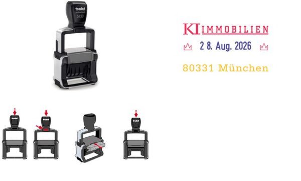 Image trodat Datumstempel Professional 4.0 5430, 3-zeilig