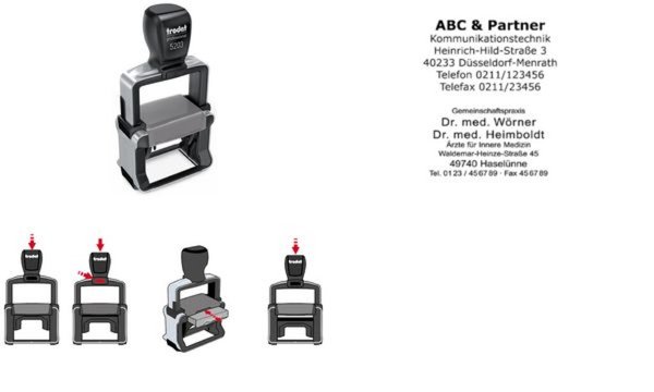 Image trodat Textstempel Professional 4.0 5203, 5-zeilig