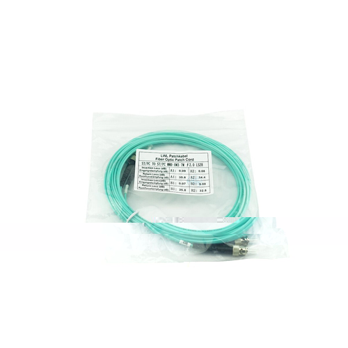 Image CBO BlueOptics LWL Patchkabel ST / ST MM OM3 aqua 50,0m