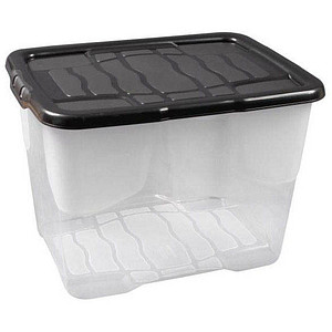 Image cep Curve Aufbewahrungsbox 10,0 l transparent, schwarz 28,0 x 35,0 x 16,0 cm