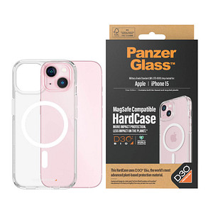 Image PanzerGlass™ HardCase MagSafe D30 Handy-Cover für Apple iPhone 15 transparent