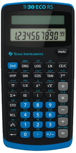 Image TEXAS INSTRUMENTS TI-30 ECO RS Wissenschaftlicher Taschenrechner schwarz/blau
