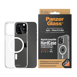 Image PanzerGlass™ HardCase MagSafe D30 Handy-Cover für Apple iPhone 15 Pro Max transparent