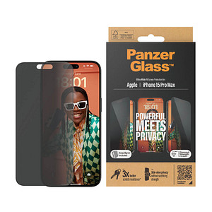 Image PanzerGlass™ Privacy UWF mit Applikator Display-Blickschutzglasfür Smartphone