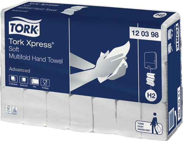 Image TORK Xpress Multifold Handtuchpapier, 210 x 255 mm, Z-Falz