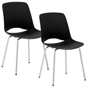 Image 2 Mayer Besucherstühle 2520_01 schwarz Kunststoff