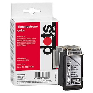 Image dots color Tintenpatronen ersetzen Canon CL-546XL