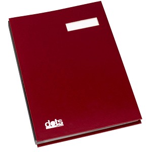 Image dots Unterschriftenmappe 20 Fächer rot