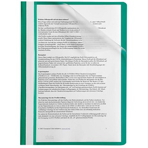 Image 25 dots Schnellhefter Kunststoff grün DIN A4