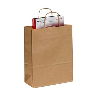 Image 50 VP Tragetaschen Toptwist braun 24,0 x 31,0 cm