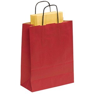 Image 50 VP Tragetaschen Toptwist rot 24,0 x 31,0 cm