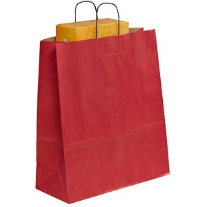 Image 50 VP Tragetaschen Toptwist rot 40,0 x 45,0 cm