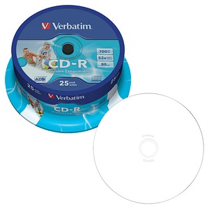 Image 25 Verbatim CD-R 700 MB bedruckbar