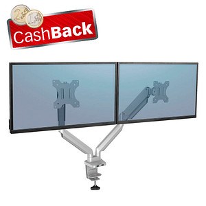 Image AKTION: Fellowes Monitor-Halterung Platinum Series silber, Tischklemme, Tischbohrung mit CashBack