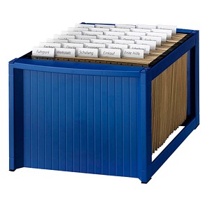 Image helit Hängeregistraturkorb mit Mappen blau