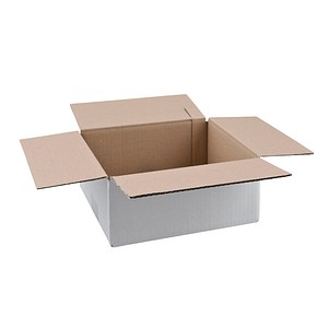 Image 20 Nestler Wellpapp-Faltkartons 1-wellig weiß 27,0 x 23,0 x 11,7 cm Außenmaß
