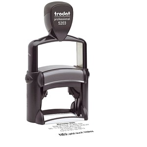 Image trodat Textstempel, individualisierbar Professional 5203 selbstfärbend schwarz
