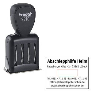 Image trodat Datumstempel mit Text individualisierbar Classic 2910 P10