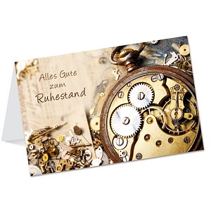 Image LUMA Ruhestand Karte Uhr DIN B6