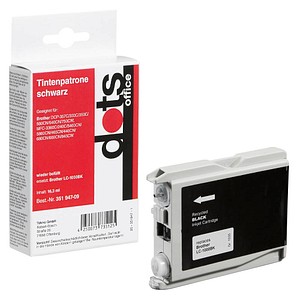 Image dots schwarz Tintenpatrone ersetzt brother LC-1000BK