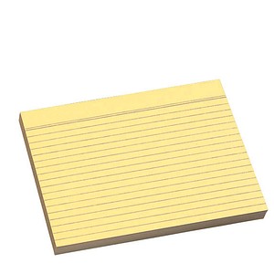 Image 100 Karteikarten DIN A4 gelb liniert