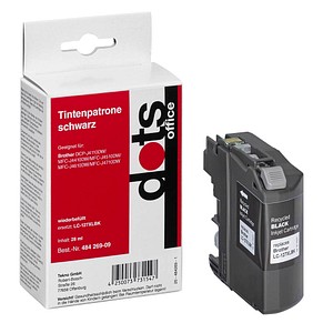 Image dots schwarz Tintenpatrone ersetzt brother LC-127XLBK