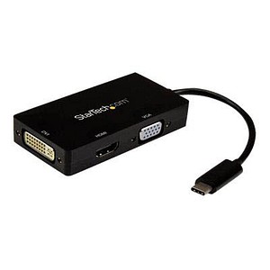 Image StarTech.com USB C/HDMI, DVI, VGA Adapter 0,15 m schwarz