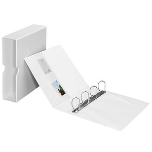 Image EICHNER Präsentationsringbuch 4-Ringe weiß 8,0 cm DIN A4