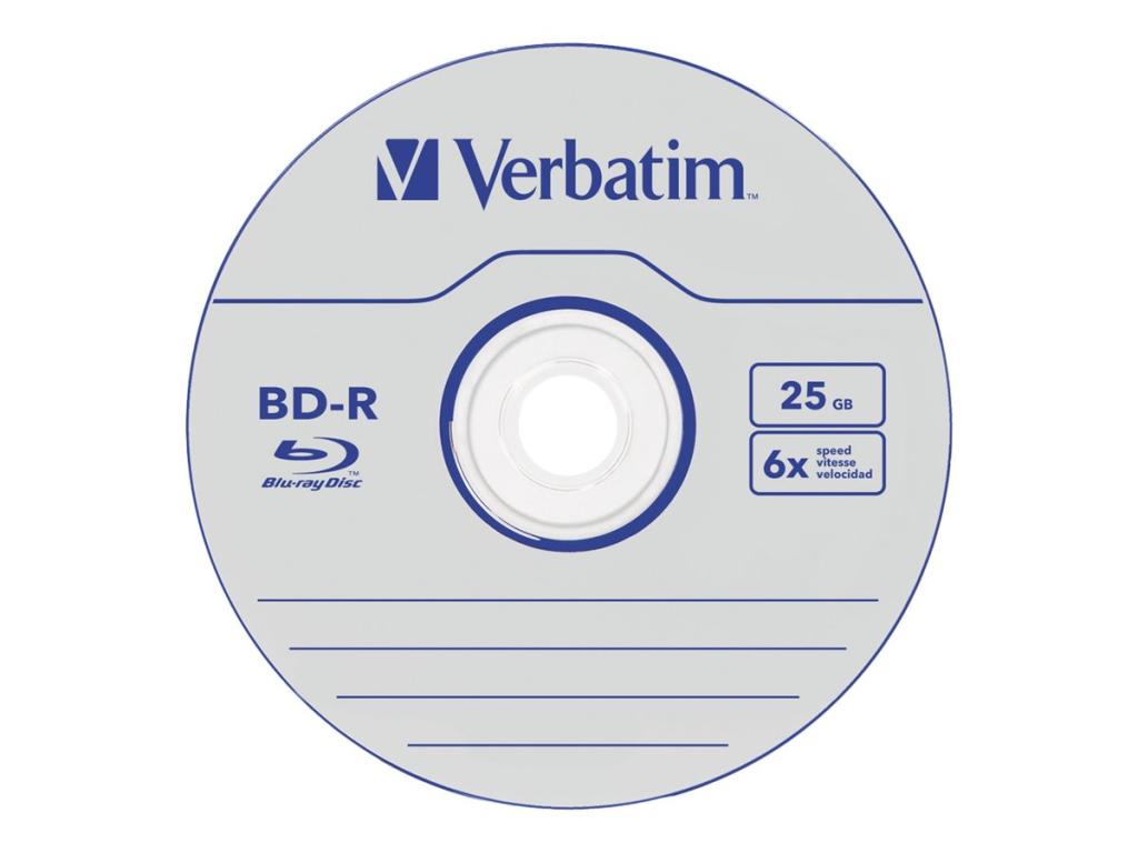 Image VERBATIM BD-R Verbatim Datalife SL 6x 25GB 5PK Jewel Case No ID retail