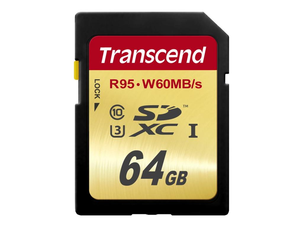 Image TRANSCEND SDXC UHS-I U3 64GB