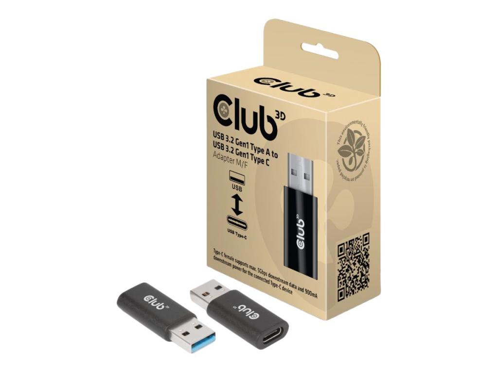 Image CLUB3D Club 3D - USB-Adapter - USB Typ A (M) bis USB-C (W) - USB 3.2 Gen 1