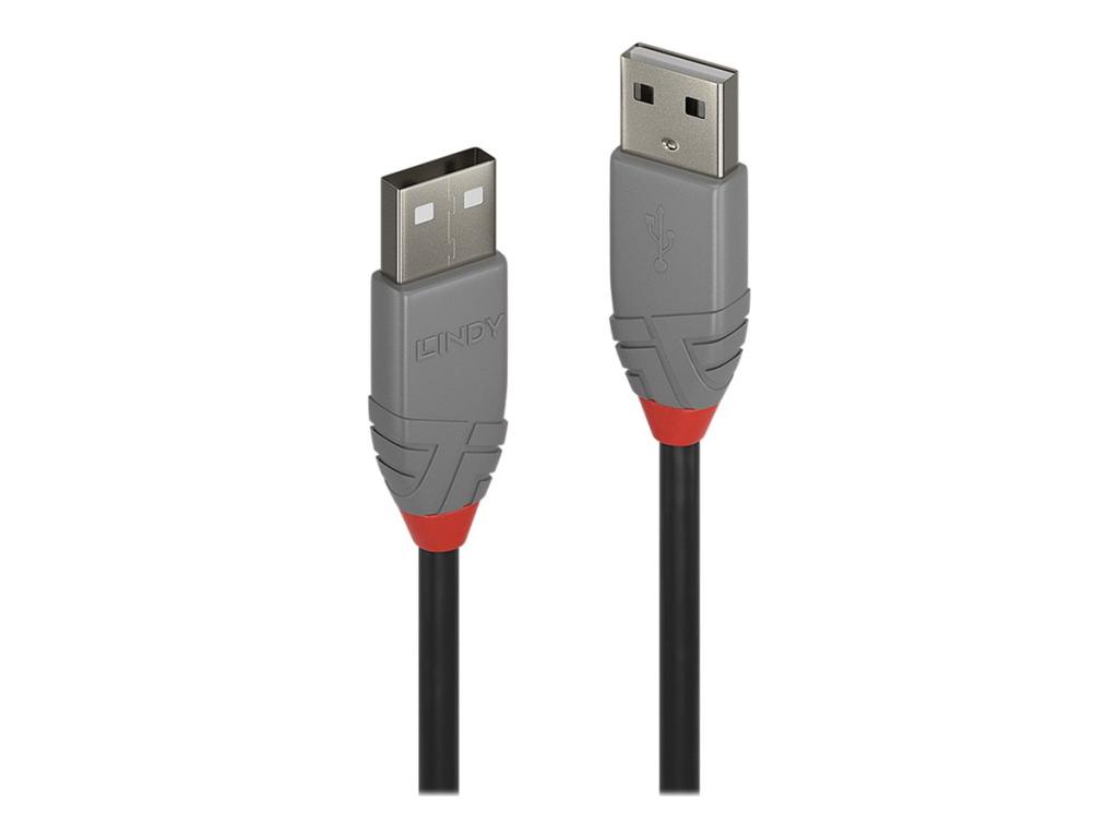 Image LINDY USB 2.0 Typ A Kabel Anthra Line 2m