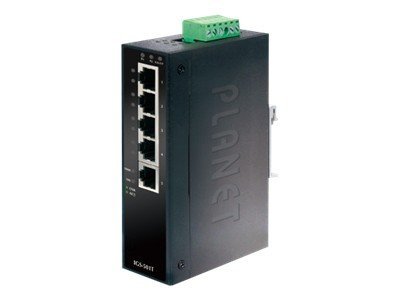 Image PLANET TECHNOLOGY Planet Industrial Gigabit Switch IGS-501T, 5 Port, für Hutsch