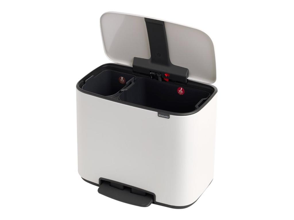 Image BRABANTIA Bo Treteimer weiss, 11 + 23 L