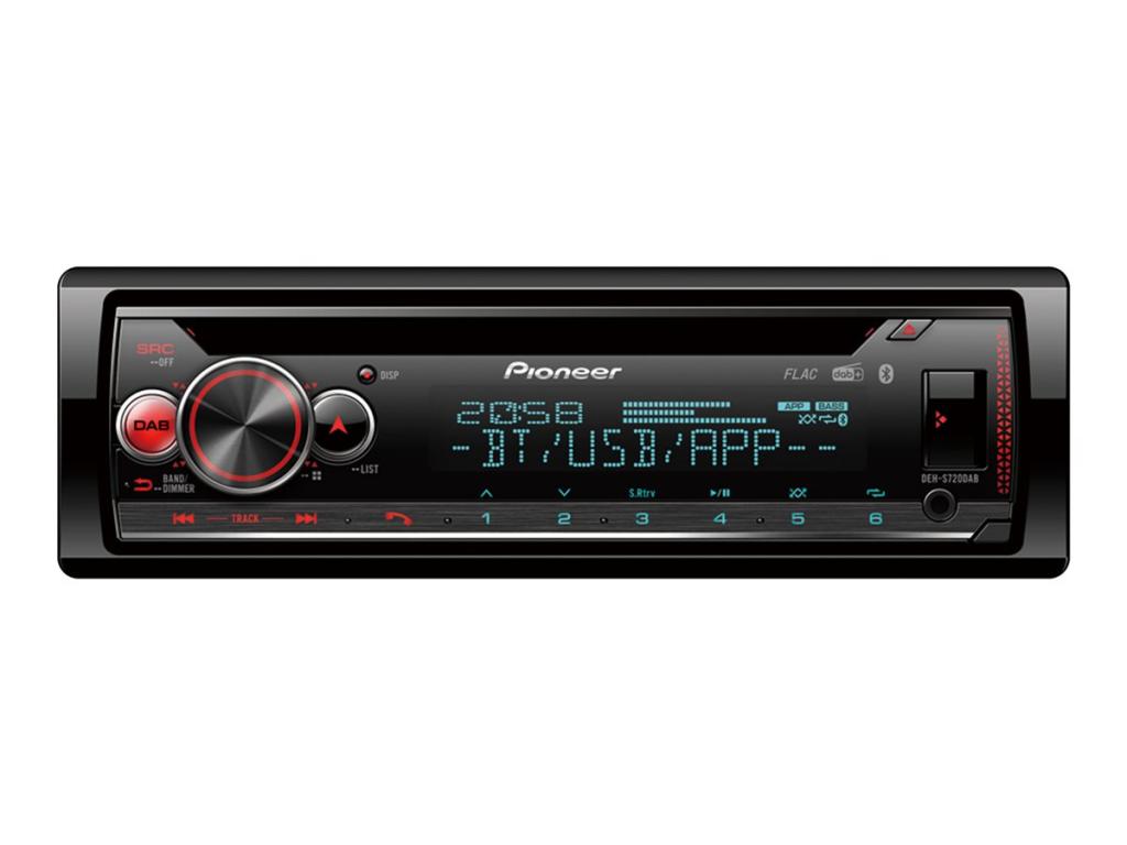 Image PIONEER DEH-S720DABAN CD-Tuner/AUX/USB/iPod/DAB+ inkl. DAB+ Scheibenantenne