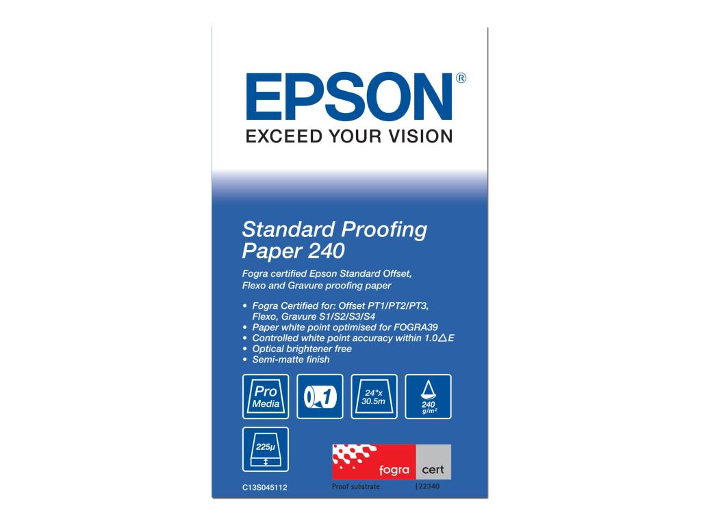 Image EPSON Standard Proofing Paper 24" x 30.5m, 240 g/m2