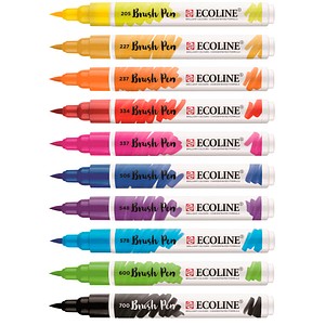 Image Talens ECOLINE® Brush-Pens farbsortiert, 10 St.