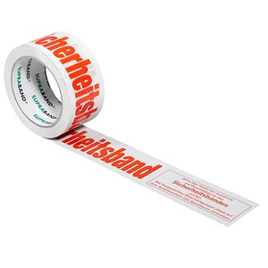 Image SUPRA Warnklebeband Sicherheitsband rot/weiß 50,0 mm x 66,0 m 1 Rollen