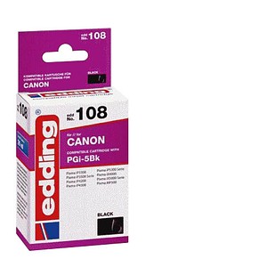 Image edding EDD-108  schwarz Druckerpatrone kompatibel zu Canon PGI-5 BK