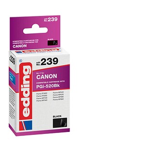 Image edding EDD-239  schwarz Druckerpatrone kompatibel zu Canon PGI-520 BK