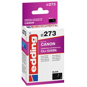 Image edding EDD-273  schwarz Druckerpatrone kompatibel zu Canon CLI-526 BK