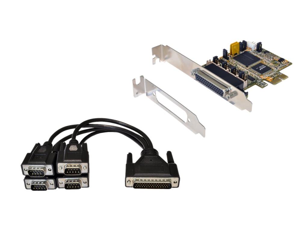 Image EXSYS IO PCIe 4x Seriell DB9 (EX-44384) inkl. LP