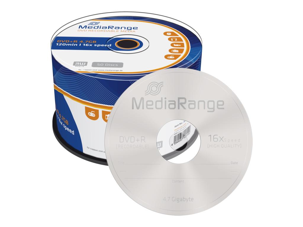 Image DVD+R MediaRange 16x MC 4,7GB  50St