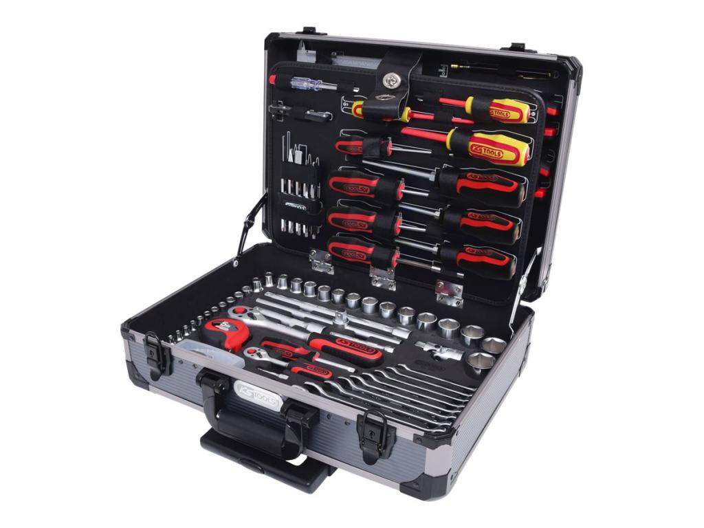 Image KS TOOLS 1/4" + 1/2" Universal-Werkzeug-Satz, 130-tlg. (911.0630)
